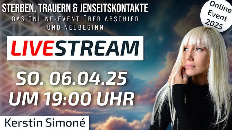 LIVE Q&A mit Kerstin Simoné »Sterben, Trauern & Jenseitskontakte« – 06.04.25